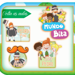 Kit Etiquetas Escolares Mundo Bita
