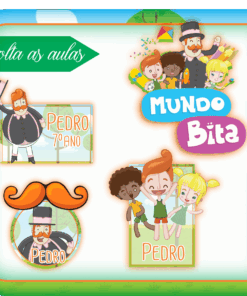 Kit Etiquetas Escolares Mundo Bita