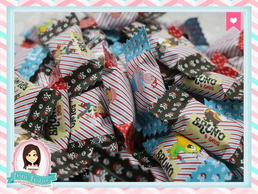 Balinha Personalizada Jake e os Piratas