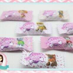 Balinha Personalizada Patrulha Canina Rosa
