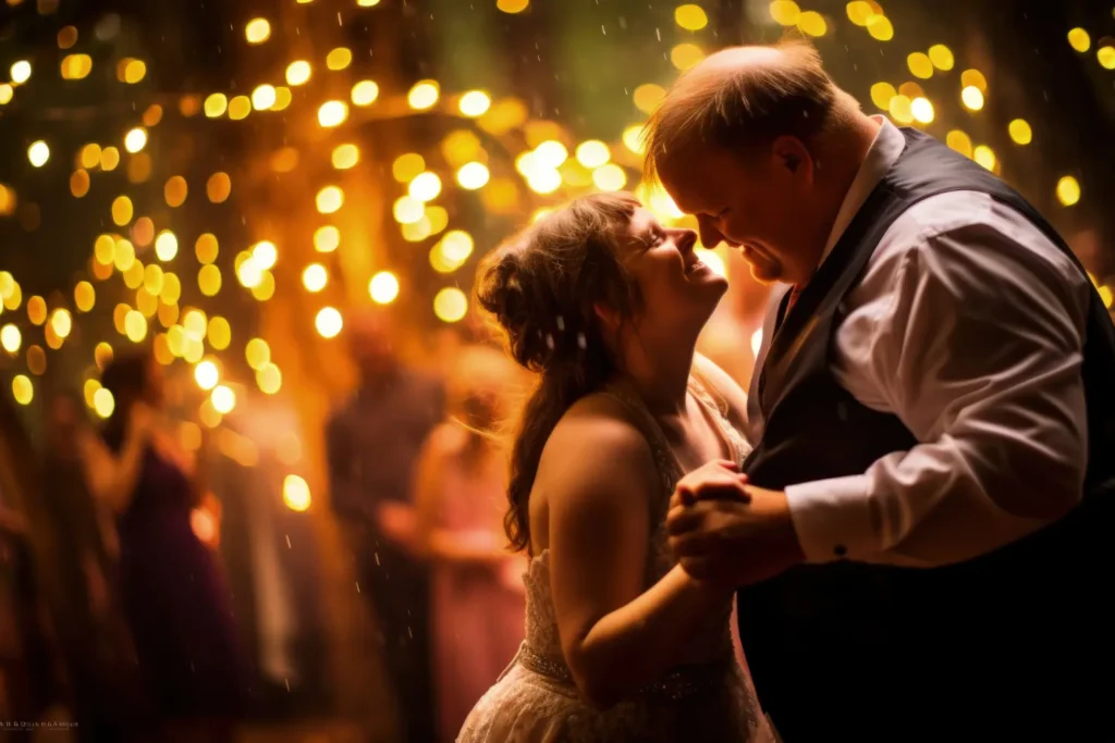 Casal dançando em sua festa de 35 anos de casado bodas de coral