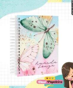 Caderno infantil personalizado Borboleta