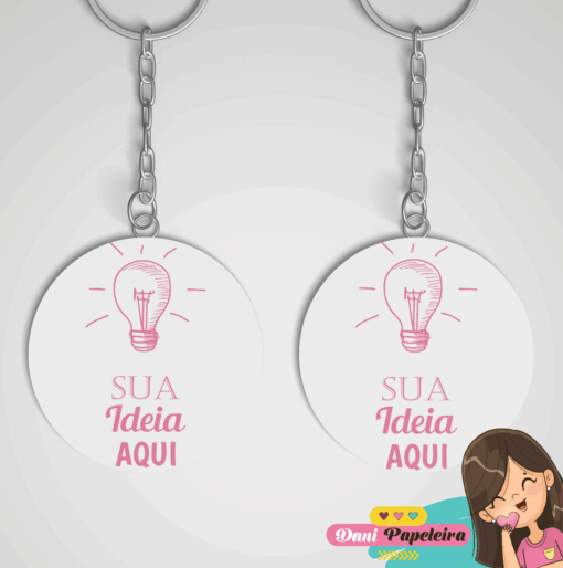 Button Chaveiro Dupla Face