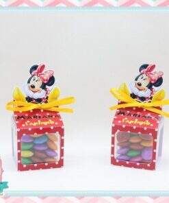 Caixa Acrílica 4x4 - Minnie Vermelha