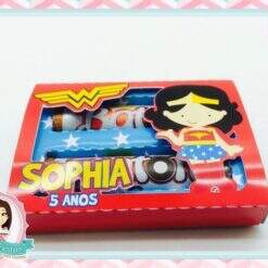 Caixa Baton Dupla - Mulher Maravilha