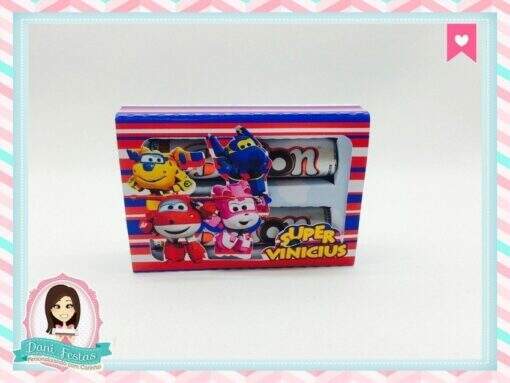 Caixa Baton Dupla  Super Wings