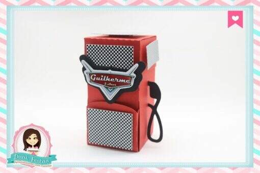 Caixa Bomba de Gasolina Carros Disney