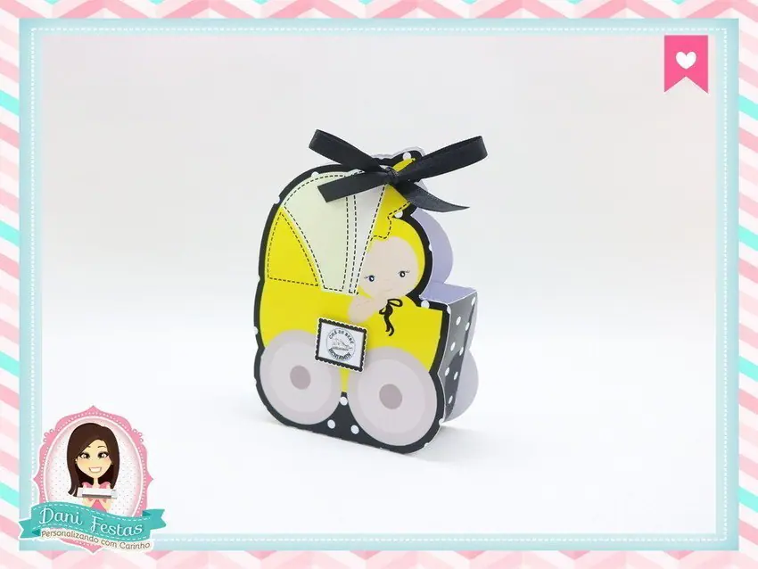 Caixa Carrinho de Bebê  Chá de Bebê All Star Converse