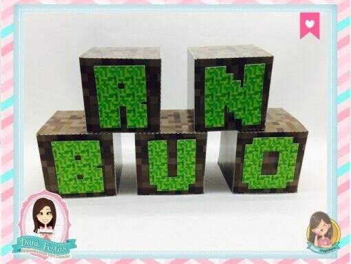 Caixa Cubo  Minecraft