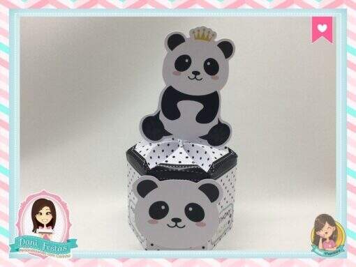 Caixa Flor - Panda