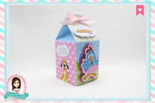 Caixa Milk Galinha Pintadinha Rosa - Imagem 2