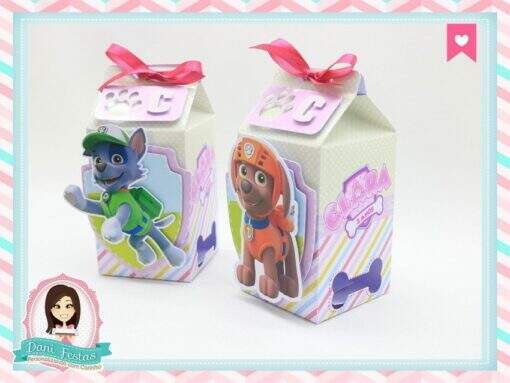 Caixa Milk - Patrulha Canina Rosa - Imagem 2