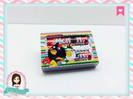 Caixa Para Baton Dupla Angry Birds
