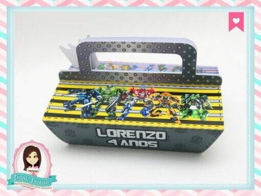 Caixa para Marmitinha  Transformers - Imagem 2