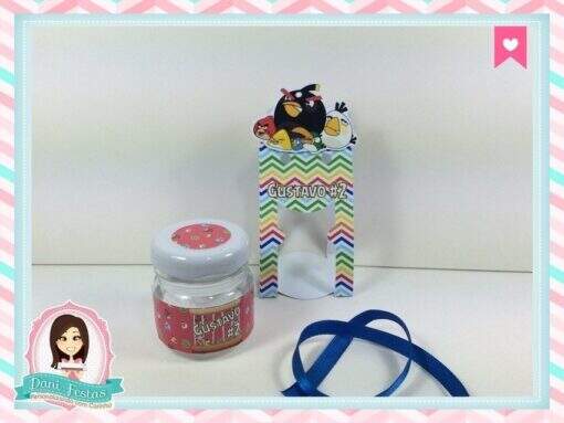 Caixa Para Potinho 40gr Angry Birds