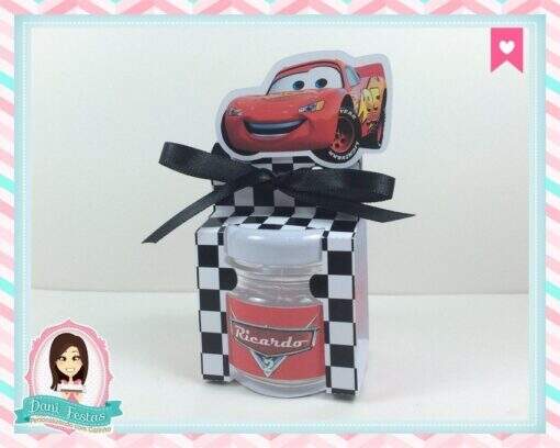 Caixa Para Potinho 40gr Carros Disney - Imagem 2