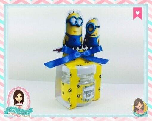 Caixa Para Potinho 40gr Minions