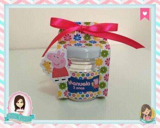 Caixa Para Potinho 40gr  Peppa Pig