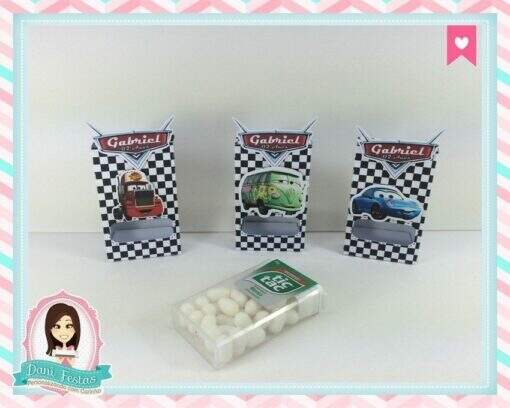 Caixa Para Tic Tac Carros Disney - Imagem 2