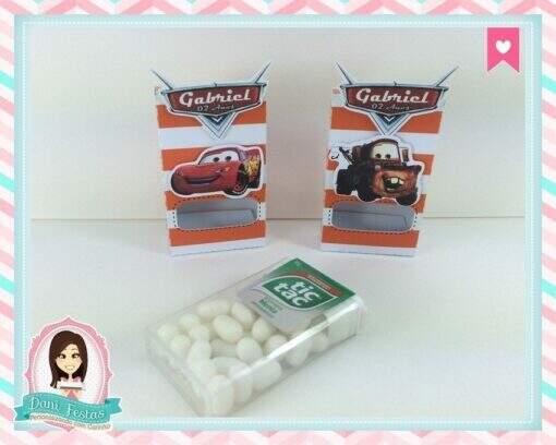 Caixa Para Tic Tac Carros Disney - Imagem 3