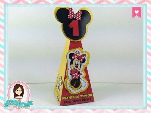 Caixa Pirâmide - Turma do Mickey