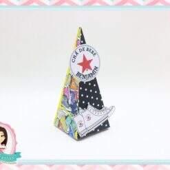 Caixa Pirâmide  Chá de Bebê All Star Converse