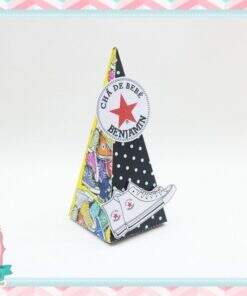 Caixa Pirâmide  Chá de Bebê All Star Converse