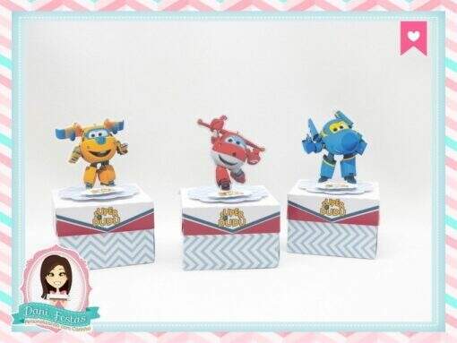 Caixa Quadrada 3d  Super Wings