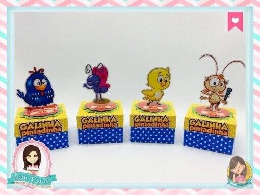 Caixa Quadrada  Galinha Pintadinha