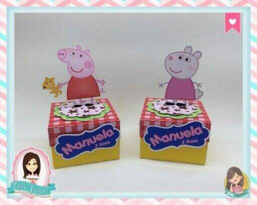 Caixa Quadrada  Peppa Pig