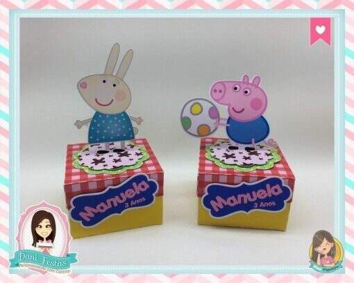 Caixa Quadrada  Peppa Pig - Imagem 2