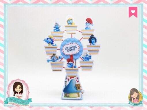 Caixa Roda Gigante  Smurfs - Imagem 2