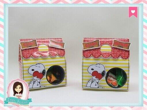 Caixa Sacolinha Snoopy