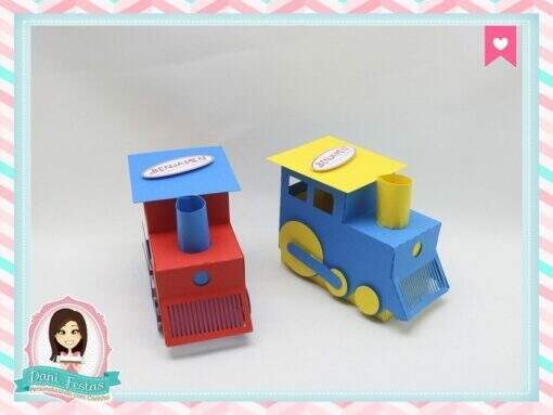 Caixa Trem Brinquedos Antigos - Imagem 3