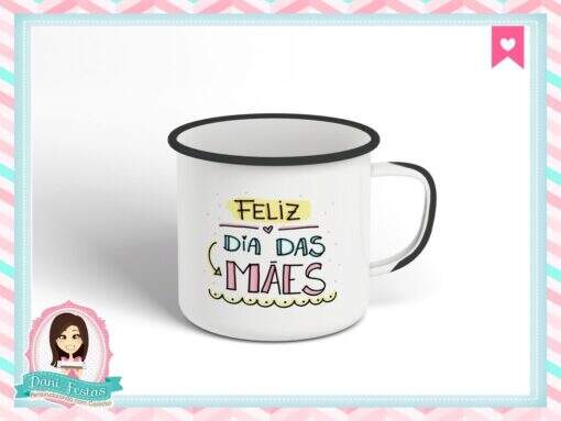 Caneca Esmaltada Dia das Mães - Imagem 2
