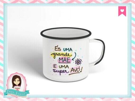 Caneca Esmaltada Dia das Mães - Imagem 4