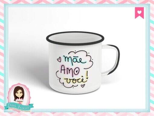 Caneca Esmaltada Dia das Mães - Imagem 5