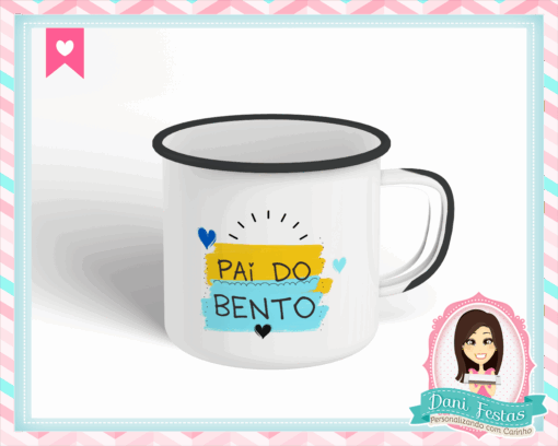 Caneca Esmaltada Dia dos Pais
