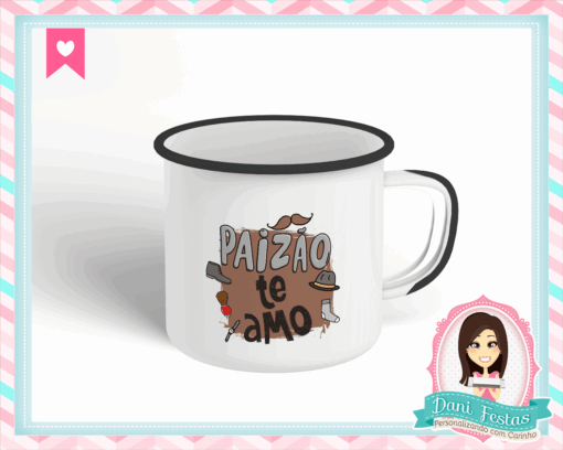 Caneca Esmaltada Dia dos Pais