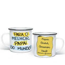 Caneca Esmaltada Dia dos Pais