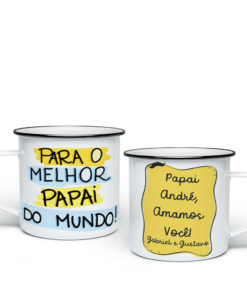 Caneca Esmaltada Dia dos Pais