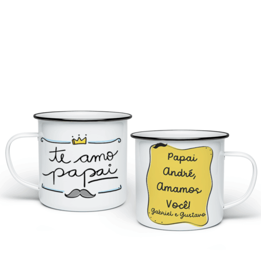 Caneca Esmaltada Dia dos Pais
