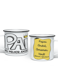 Caneca Esmaltada Dia dos Pais