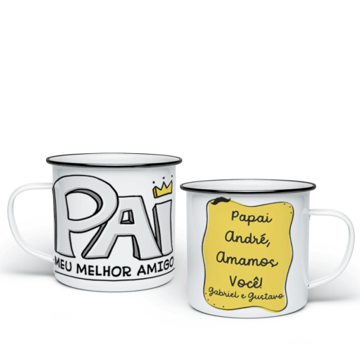 Caneca Esmaltada Dia dos Pais