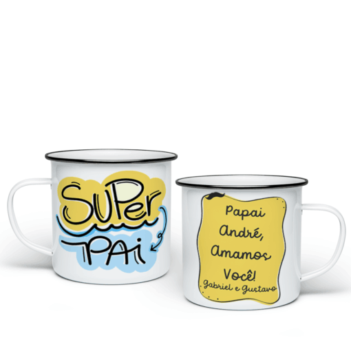Caneca Esmaltada Dia dos Pais