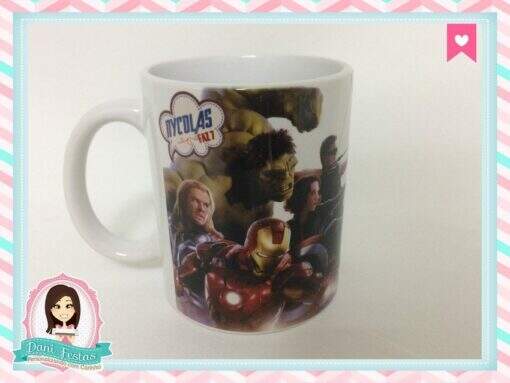 Caneca Plástica Super Heróis