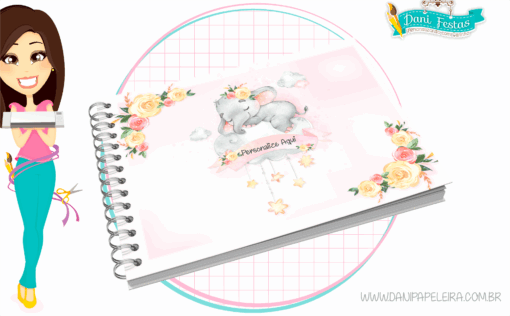 Livro do Bebê Elefantinha Menina