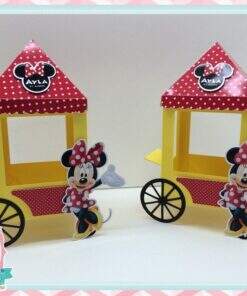 Carrinho de Pipoca Minnie Vermelha