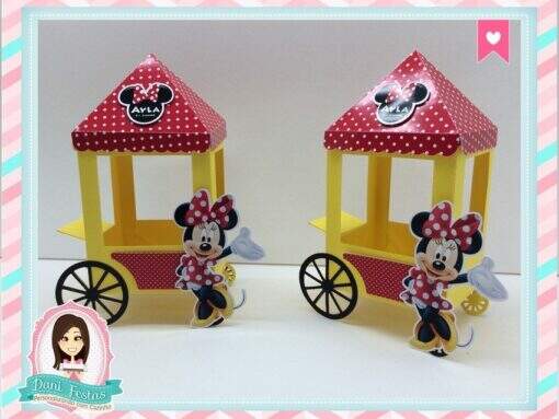 Carrinho de Pipoca Minnie Vermelha - Imagem 2