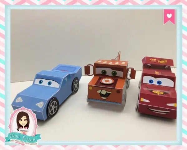 Carrinho Porta Guloseima Carros Disney